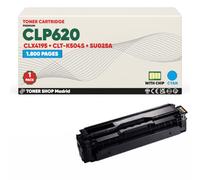 BDink Tóner Compatible con Samsung 5082 CLTC5082L CLTC5082S SU055A SU056A Cyan con Chip para CLP 620ND CLP 670N CLP 670ND CLX 6220FX CLX 6250FX Rendimiento 4000 páginas