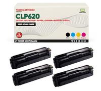 BDink Tóner Compatible con Samsung CLP620 CLTK5082L CLTC5082L CLTM5082L CLTY5082L CMYK (Pack 4) con Chip para CLP 620ND CLP 670N 6250FX Rendimiento Negro 5000 páginas y Color 4000 páginas