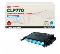 BDink Tóner Compatible con Samsung CLP770 6092 CLTC6092S SU082A Cyan con Chip para CLP 770 CLP 770ND CLP 775 CLP 775ND Rendimiento 7000 páginas Alta Capacidad Impresión Profesional