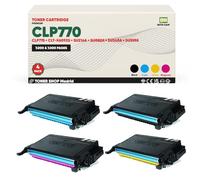 BDink Tóner Compatible con Samsung CLP770 6092 CLTK6092S CLTC6092S CLTM6092S CLTY6092S CMYK (Pack 4) con Chip para CLP 770 CLP 770ND CLP 775ND Rendimiento Negro 7000 páginas y Color 7000 páginas