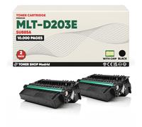 BDink Tóner Compatible con Samsung MLT D203E Negro (Pack 2) con Chip para ProXpress M3370 M3820 M3870 M4020 M4070 M3820DW M3870FW M4020ND M4070FX Reemplaza SU885A Rendimiento 20000 páginas