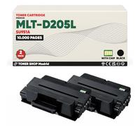 BDink Tóner Compatible con Samsung MLT D205E Negro (Pack 2) con Chip para ML 3700D 3700ND 3710D 3710DW 3712D SCX 5637 5737 5739FW Rendimiento 20000 páginas