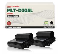 BDink Tóner Compatible con Samsung MLT-D305L SV048A Negro (Pack 2) con Chip para Samsung ML 3750 ML3750 ML3750ND Impresora Láser Rendimiento 15000 páginas