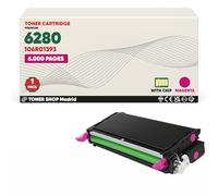 BDink Tóner Compatible con Xerox 6280 Reemplaza 106R01393 Magenta con Chip para Phaser 6280 6280VDN 6280VN Rendimiento 6000 páginas