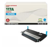 BDink Tóner Compatible HP 117A W2071A Cyan (Pack 1) con Chip para Color Laser 150a 150nw MFP 178nw 178nwg 179fnw 179fwg Rendimiento 700 páginas