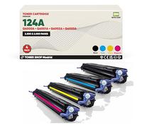 BDink Tóner Compatible HP 124A Q6000A Q6001A Q6002A Q6003A Pack Colores (Pack 4) con Chip para Color LaserJet 1600 2600N 2605 2605DN 2605DT 260NSE CM Rendimiento 2500 páginas Negro 2000 páginas Color