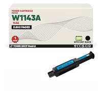 BDink Tóner Compatible HP 143A W1143A Negro con Chip para Neverstop Laser 1001nw Neverstop Laser MFP 1201n 1202nw 1202w Rendimiento 2.500 Páginas