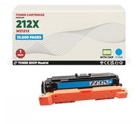 BDink Toner Compatible HP 212X W2121X Cyan con Chip para Color LaserJet Enterprise M554dn M555dn M555x MFP M578dn M578f Flow MFP M578c Rendimiento 10000 paginas