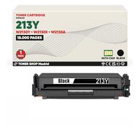 BDink Tóner Compatible HP 213Y/213X/213A W2130Y W2130X W2130A Negro con Chip para Color LaserJet Enterprise 5700dn 6700dn 5800zf 6800zf 6800zfsw 6801zfsw 5800dn 5800f 6800dn Rendimiento 18000 páginas