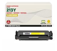 BDink Tóner Compatible HP 213Y/213X/213A W2132Y W2132X W2132A Amarillo (Pack 1) con Chip para Color LaserJet Enterprise 5700dn 6700 6701dn Flow MFP 5800zf 6800zf 5800f 6800dn Rendimiento 12000 páginas