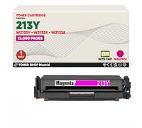 BDink Tóner Compatible HP 213Y/213X/213A W2133Y/W2133X/W2133A Magenta (Pack 1) con Chip para Color LaserJet Enterprise 5700dn Flow MFP 5800zf MFP 5800dn 5800f 6800dn Rendimiento 12000 páginas