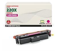 BDink Tóner Compatible HP 220X/220A W2203X W2203A Magenta (Pack 1) con Chip para Color LaserJet Pro 4202dn 4202dw MFP 4302dw 4302fdn 4302fdw 4303dw 4303fdn 4303fdw Rendimiento 5500 páginas