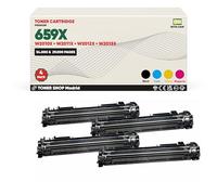 BDink Tóner Compatible HP 659X/659A W2010X/W2010A W2011X/W2011A W2012X/W2012A W2013X/W2013A CMYK (Pack 4) con Chip para Color LaserJet Rendimiento 34000 páginas Negro y 29.000 Páginas