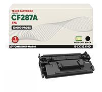 BDink Tóner Compatible HP 87A CF287A Negro con Chip para LaserJet Enterprise Flow MFP M527c M527cm M506 Series M506dh M506dn M506n M506x M506xh Rendimiento 10.000 páginas
