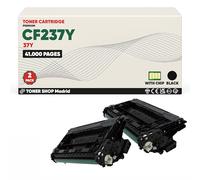 BDink Tóner Compatible HP CF237Y Negro (Pack 2) con Chip para LaserJet Enterprise Flow MFP M631h M632z M608dn M608n M608x M609dh M609dn M609x M631dn M631z M632fht M632h M633 Rendimiento 41.000 Páginas