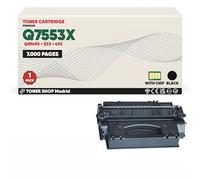 BDink Tóner Compatible HP Q7553X Q5949X Negro con Chip para LaserJet 1320 1320N 1320TN 3390 3392 M 2727 M 2727NF M 2727NFS P 2010 P 2014 P 2015 P 2015D P 2015N Rendimiento 7.000 Páginas
