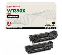 BDink Tóner Compatible HP W1390X Negro (Pack 2) con Chip para Laserjet Pro 3001dn 3001dw 3002dn 3002dw 3003dn 3003dw 3004dn MFP 3101fdn 3101fdw. Rendimiento 4000 páginas W-1390X