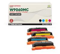 BDink Tóner Compatible HP W9060MC W9061MC W9062MC W9063MC Negro Cyan Amarillo Magenta (Pack 4) con Chip para Color LaserJet Managed E55040 MFP Rendimiento 16000 páginas Negro y 12500 páginas Color