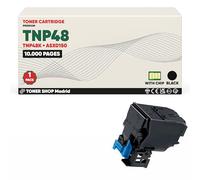 BDink Tóner Compatible Konica Minolta TNP48 reemplazo TNP48K A5X0150 Negro con Chip para Bizhub C3350 C3850 impresoras Laser Rendimiento 10000 páginas Alta Capacidad
