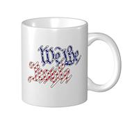BDIX Divertidas tazas para hombres, taza con texto en inglés "We The People", regalo divertido