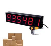 BDJSN Contador Digital LED De 6 Dígitos, Cuenta hasta 999999, Contador De Visitantes con Sensor Infrarrojo, Distancia De Inducción Ajustable De 30 a 70 Cm, para Líneas De Producción