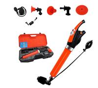 BDJSN Pistola de émbolo para Inodoro, desatascador de tuberías eléctrico de Mano para Trabajo Pesado, con Juego de Herramientas, máquina limpiadora de obstrucciones de Aire de Alta presión de 10 Bar