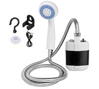 BDJXOZYH Kit de ducha portátil de mano para exteriores, para camping, recargable por USB, con manguera