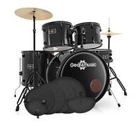 BDK-1 Full Size Starter Drum Kit Practice Pack Black