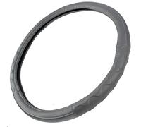 BDK Motor Trend - Funda ergonómica de Cuero para Volante de Camiones Grandes y semis de 18 Pulgadas, Grande, Resistente, Antideslizante, de Larga Distancia y Larga (Gris)