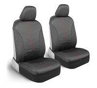 BDK Motor Trend - Fundas de asiento de coche impermeables solo para asientos delanteros, cómoda protección de neopreno con costuras de dos tonos, fácil de instalar, ajuste universal para la mayoría de