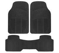 BDK ProLiner - Tapetes de Piso para automóviles, Camiones, SUV, 3 Piezas para Todo Tipo de Clima con diseño de Ajuste Universal, tapetes duraderos con Bordes de Captura, tapetes de Goma Impermeables