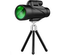 BDKSEXBF Binoculares portátiles de Alta Potencia, telescopio monocular 12x50, monocular Compacto Resistente al Agua con Lente de Prisma BAK4, monocular con teléfono Inteligente A