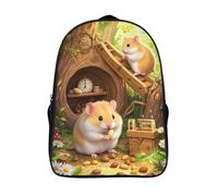 BDKSLBDIP Hamster Mochila Escolar 3D Para Niños - Mochila Infantil Para Colegio Y Deporte - Regalos Para Niños 40x28x16cm