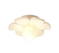 BDLINGAAS Cute Flower LED Ceiling Light, 3 Color Dimmable Flush Mount Lamp Flower Ceiling Fixture for Kids Bedroom & Hallway(Weiß)
