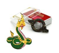 BDM - Colgante de Naga - Dios Vasuki Tailandés de la Protección y el Poder | Phaya Naga Joyería Espiritual Artesanal Hecha a Mano - Modelo 2