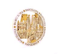 BDM - Imán de Barcelona, Sagrada Familia, Parque Güell, Recuerdos de Viaje, Mosaico Gaudí, Museo Dalí, Souvenir Barcelona - Modelo 14