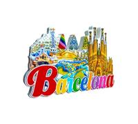 BDM - Imán de Barcelona, Sagrada Familia, Parque Güell, Recuerdos de Viaje, Mosaico Gaudí, Museo Dalí, Souvenir Barcelona - Modelo 16