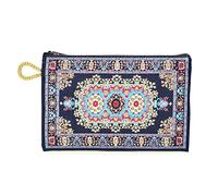 BDM - Monedero Billetero Turco con Estampado 15x10 cm. - Azul Marino