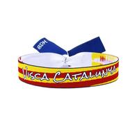 BDM - Pulsera bandera de Cataluña y Aragón, Catalunya de tela para hombre y mujer. - Modelo 4