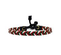 BDM Pulsera bandera pais vasco, tela tejida entrelazada, ajustable y elastica