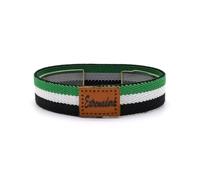 BDM Pulsera de hombre y mujer de tela con bandera de Extremadura y ajustable a todas las muñecas.