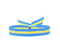 BDM Pulsera de la bandera de asturias, pulsera asturiana de tela ajustable hombre y mujer, asturies, asturiano
