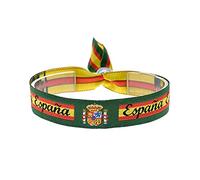 BDM Pulsera de la bandera de España con el escudo nacional y fondo en color verde de la Guardia Civil, es ajustable y unisex. Un regalo original