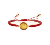 BDM - Pulsera de San benito, Medalla de Benito de Nursia, patrono de europa, regla de San benito y patriarca monacal. Medida ajustable - Modelo 1