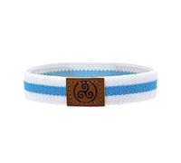 BDM - Pulsera de tela de la bandera de Galicia para hombre y mujer, gran regalo - Modelo 2