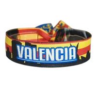 BDM Pulsera de Tela Valencia | Diseño Fallas y Senyera | Accesorio Fallero y Fallera | Pulsera Valenciana para Hombre y Mujer | Recuerdo y Regalo de la Comunidad Valenciana