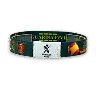 BDM - Pulsera Elástica Guardia Civil | Reversible con Bandera de España y Lema | Disponible 2 Tallas (15-17cm y 18-20cm) - Modelo 1
