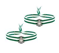 BDM Pulsera para hombre y mujer de tela andaluza con la medalla de la Virgen del Rocío y la bandera de Andalucía. Pack 2 Unidades