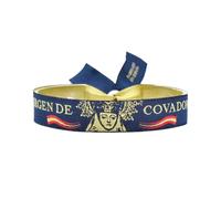 BDM Pulsera Virgen de Covadonga de Asturias, Virxe de Cuadonga, brazalete bordado La Santina, cierre ajustable para hombre y mujer