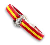 BDM Pulsera Virgen del Rocío, bandera de España. Talla de 15 a 17 cm de muñeca